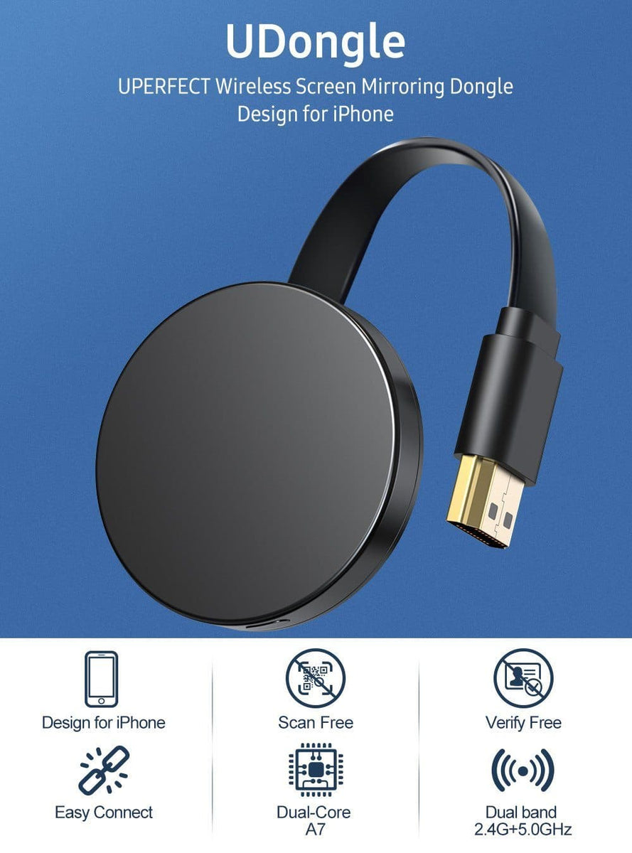 Korrespondance Ekstraordinær Børnehave iPhone Dongle Wireless Miracast HDMI Monitor For PC Devices – UPERFECT