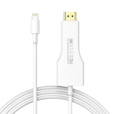 For Apple iPhone 13 12 11 X Pro Max iPad Lightning To HDMI Digital AV TV  Cable Adapter (Latest Model No Power required Plug&Play)