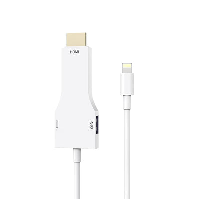 iPhone Lightning to HDMI Cable for TV Monitor Projector |